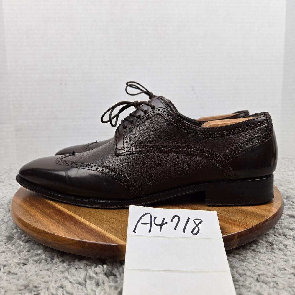 Mezlan Men 11M Ponce Brown Leather Wingtip Office Brogue Daily Oxford Dress Shoe